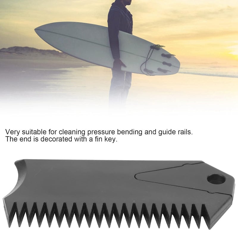 Zerodis مشط شمع لوح التزلج، مشط بلاستيكي خفيف الوزن مع مفتاح زعنفة لألواح التزلج - Image 4